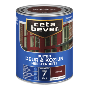 CetaBever Meesterbeits Deur & Kozijn zijdeglans transparant mahonie 750 ml