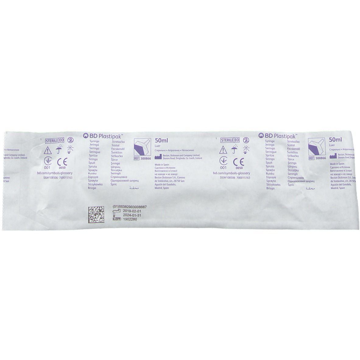 E SPRITZE 50ML LUERPARAM Einmalspritze 50 ml steril