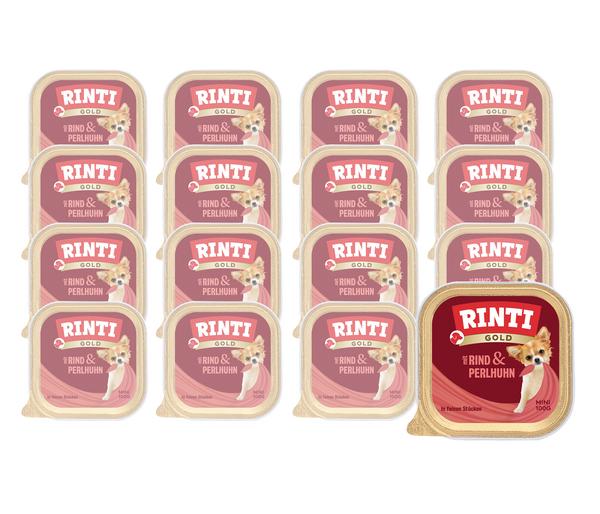 Rinti Gold Mini Nassfutter für Hunde, 16 x