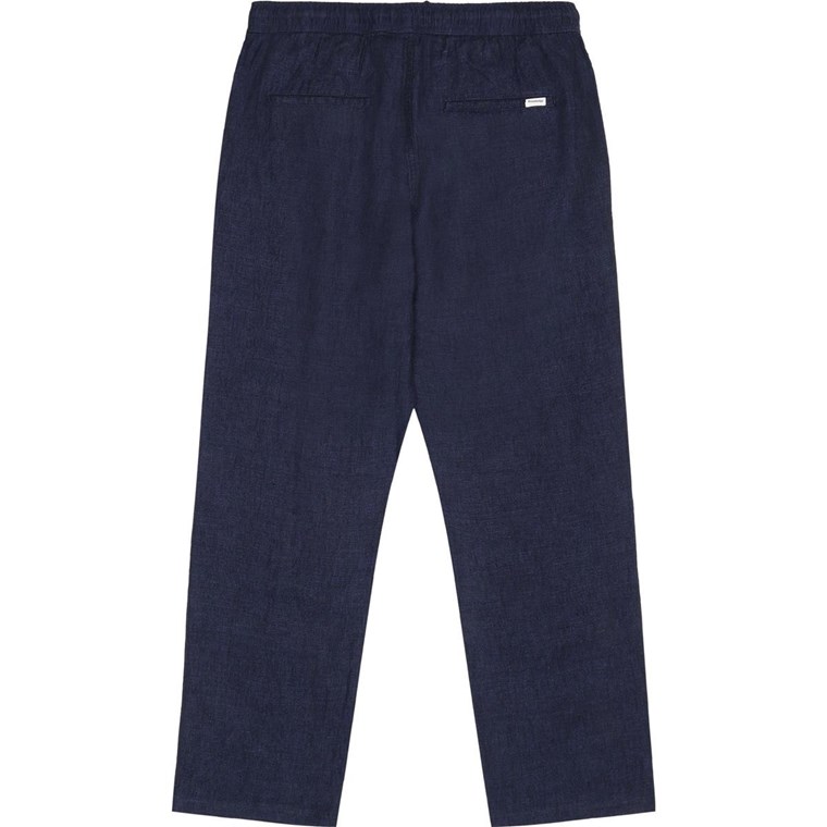 KnowledgeCotton Apparel Fig Loose Linen Pants Total Eclipse