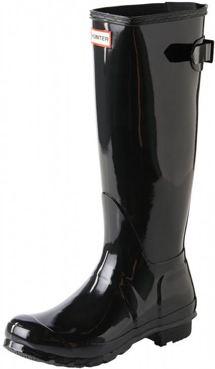 Hunter Boots Women's Original Tall Back Adjustable Boot Rubberlaarzen zwart