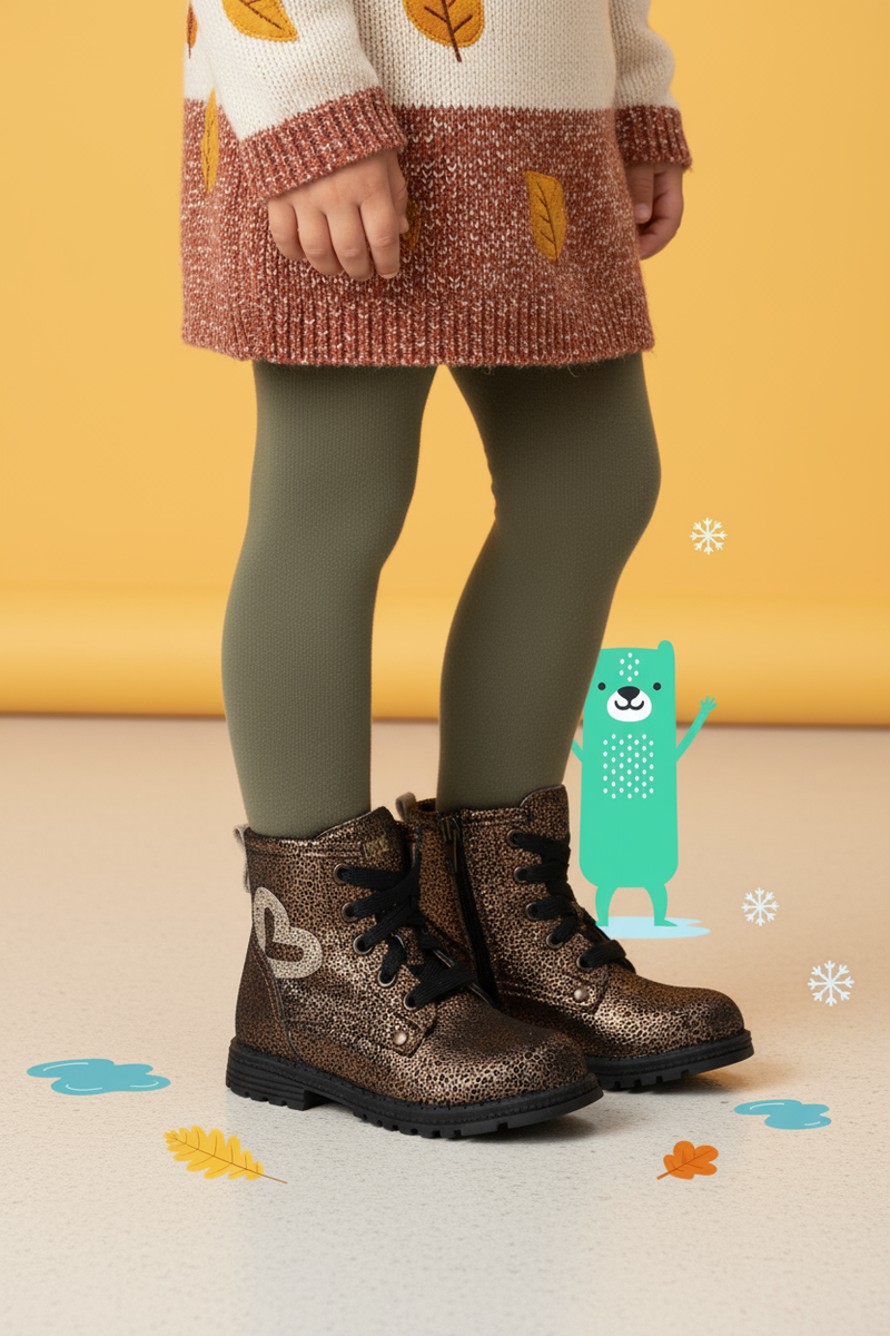 IK-KE Veterboots Bruin Meisjes