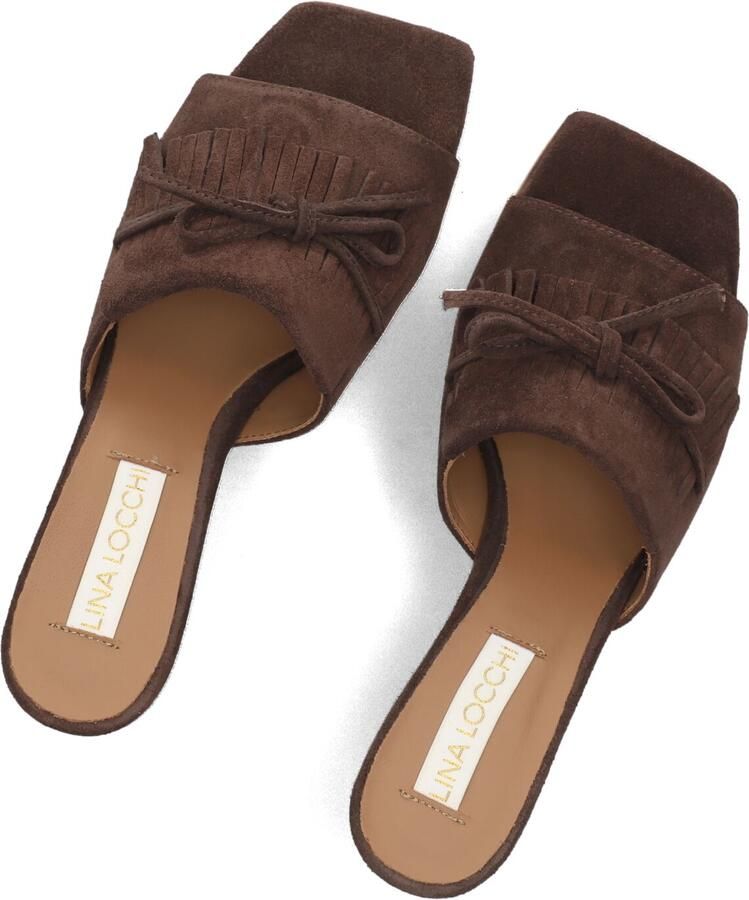 LINA LOCCHI Slingbacks Dames Az150 Maat: 37 Materiaal: Suède Kleur: Bruin