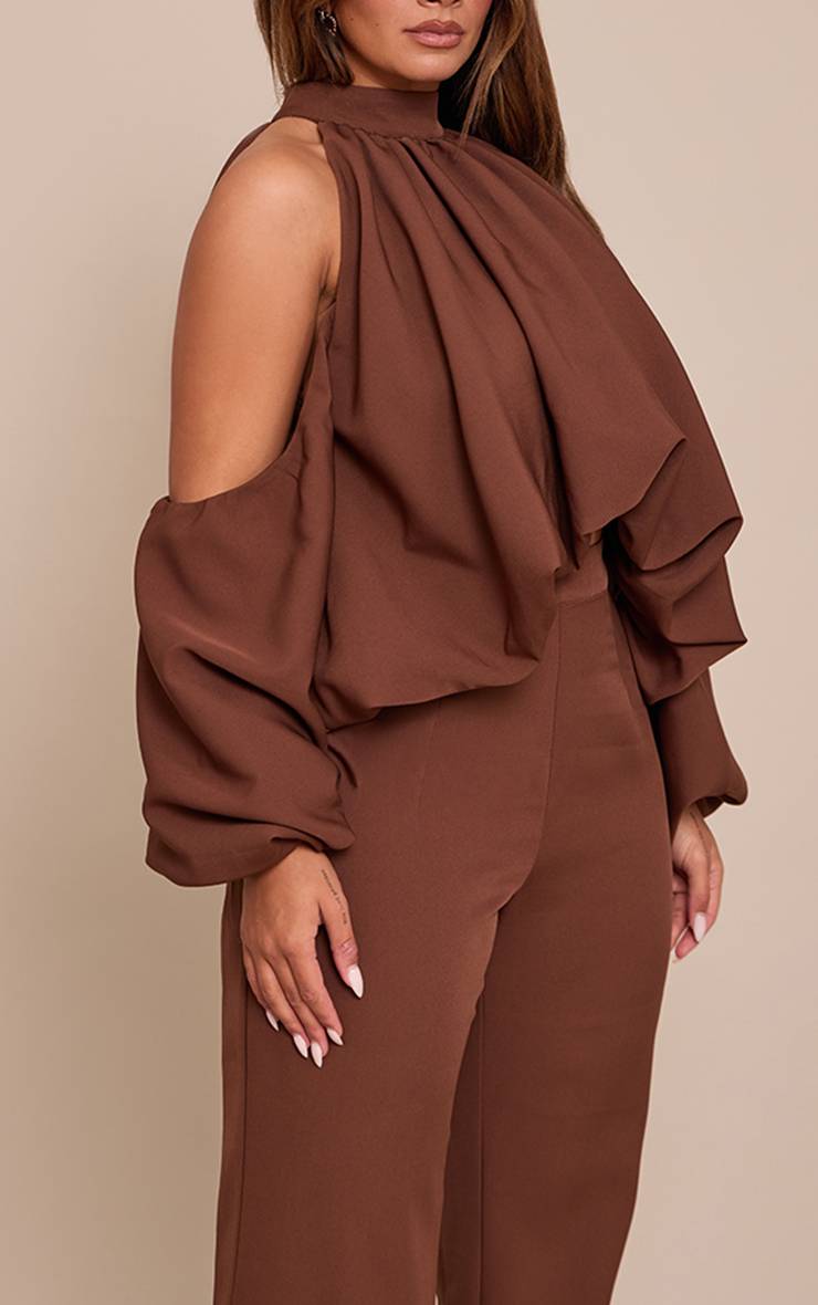 Chocolat Pantalon Droit Ajusté Shape Ensemble Coordonné