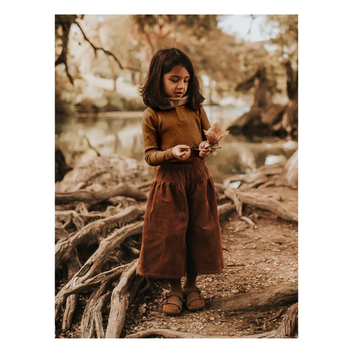 The Simple Folk T-shirt Côtelé Coton Bio | Marron