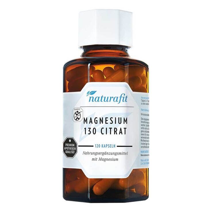 Naturafit Magnesium 130 Citr Kapseln, 120 St