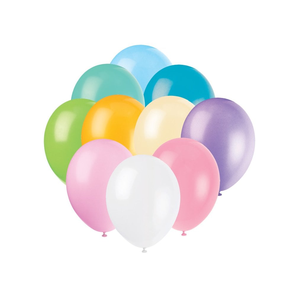Gekleurde Ballonnen Pastel Glans 30cm 10st