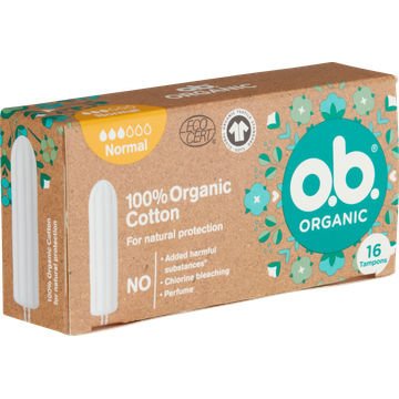 O.B. Organic Normal Tampons 16 Stuks