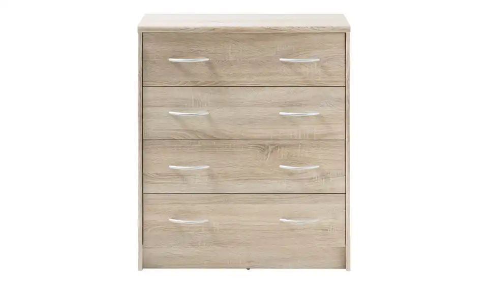 Kommode Optimus Eiche Sonoma (Nachbildung) Ausführung V (breit/4 Schubkästen) 86 cm