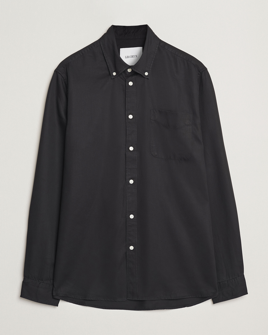 Les Deux Kent Tencel Shirt Black