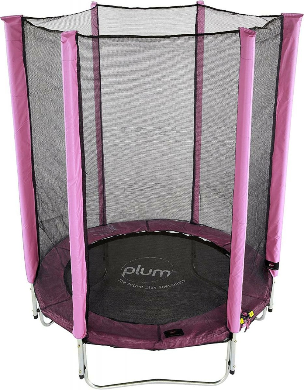 Trampoline rose et filet de sécurité junior de 4,5