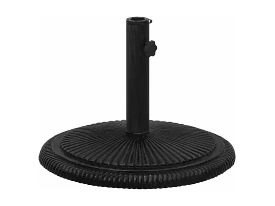 Socle de parasol Noir 45x45x30 cm Fonte