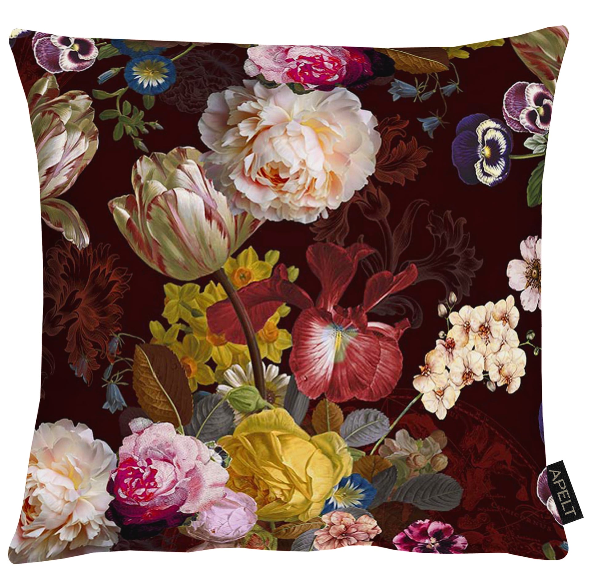 APELT Kissenhülle HERBST BOUQUET 49 x 49 cm aubergine