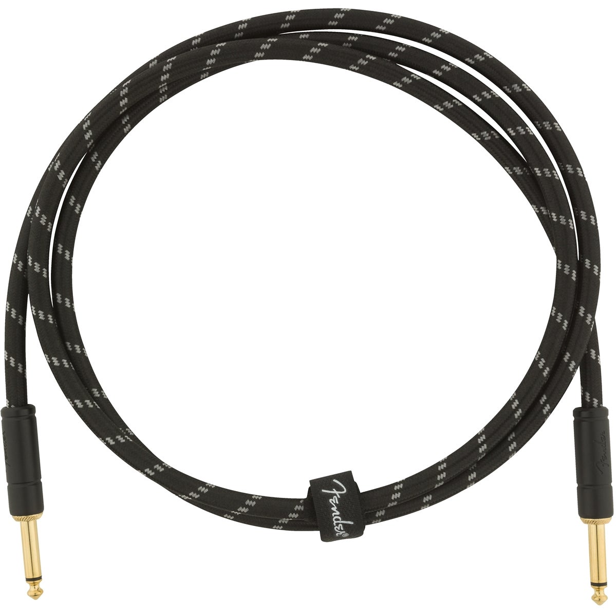 Fender Deluxe Cables instrumentkabel 1.5 m zwart tweed