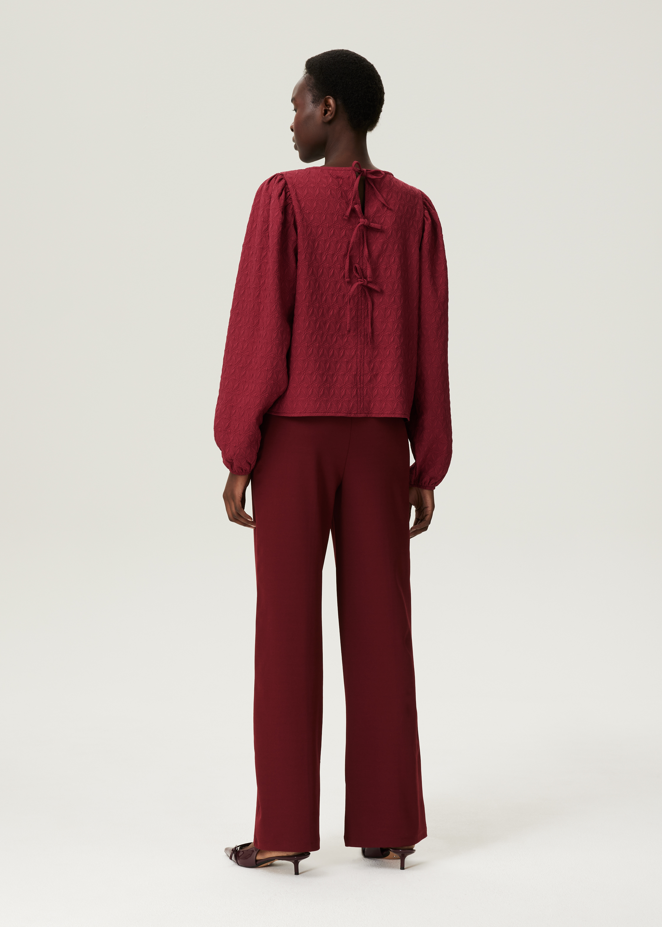 Wijde broek met pintuck