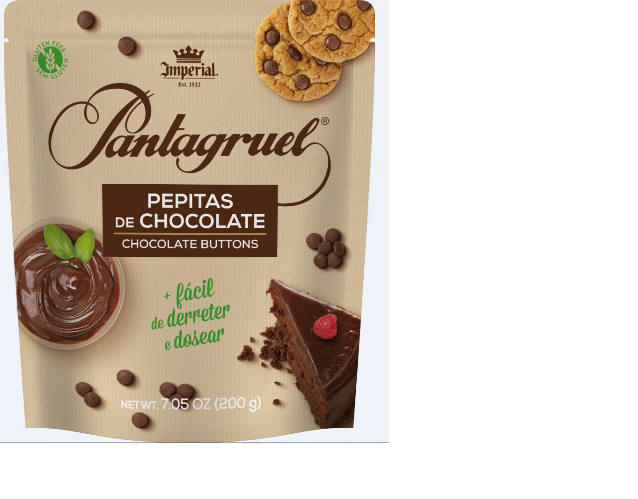 PASTILHAS PANTAGRUEL CHOCOLATE 43�CAU PARA CULINÁRIA 200G
