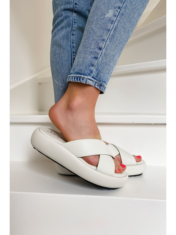Semerdjian - Mules GAETA Blanc