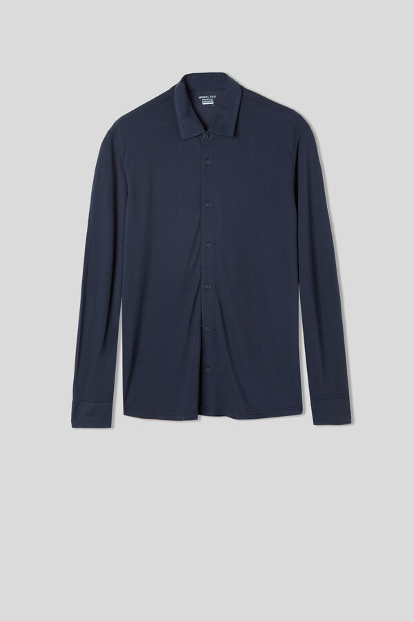 Camisa Piqué de Modal e Seda