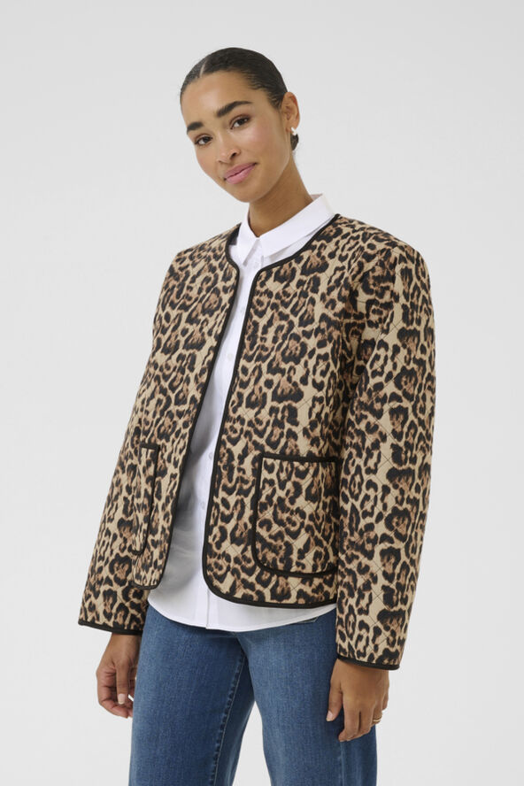 Kaffe KAvalia Jacket Naturel leopard print