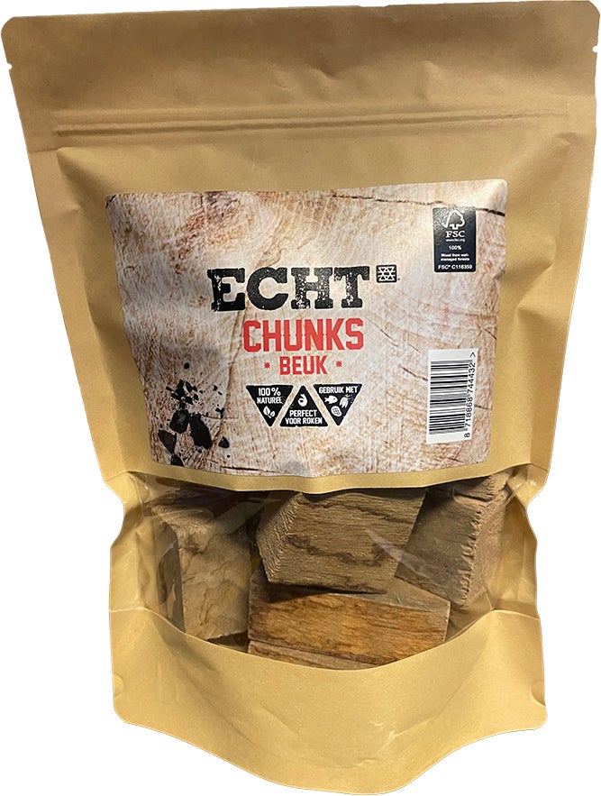 Echt rookchunks hickory 500 g