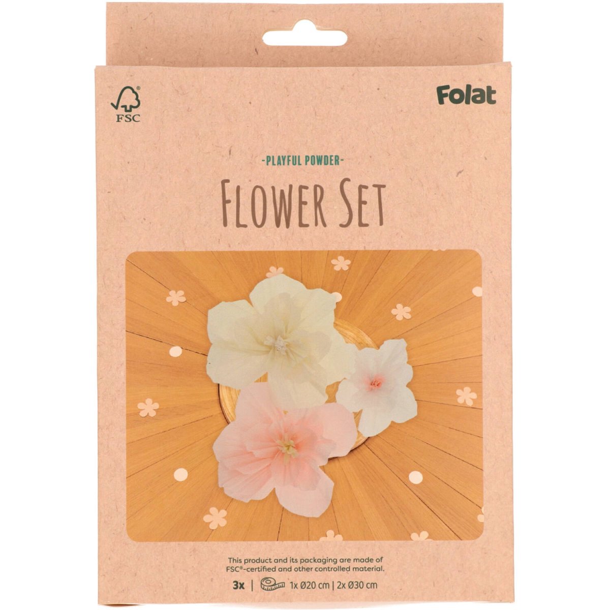 Bloemen Tafeldecoratie Pastel 30cm 3st