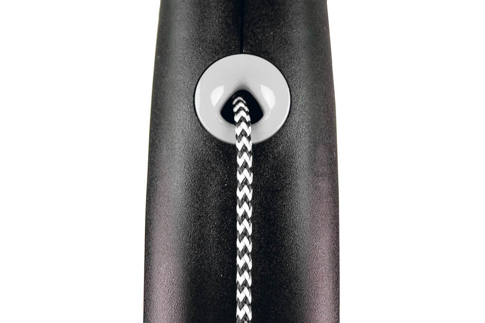 Flexi Black Design - Koord - Rollijn - Hondenriem - zwart - 500 cm