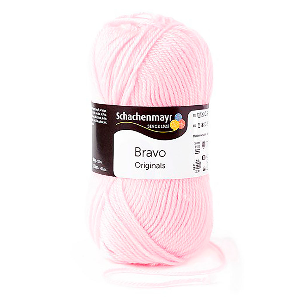 Fil à tricoter BRAVO rose pâle 50g