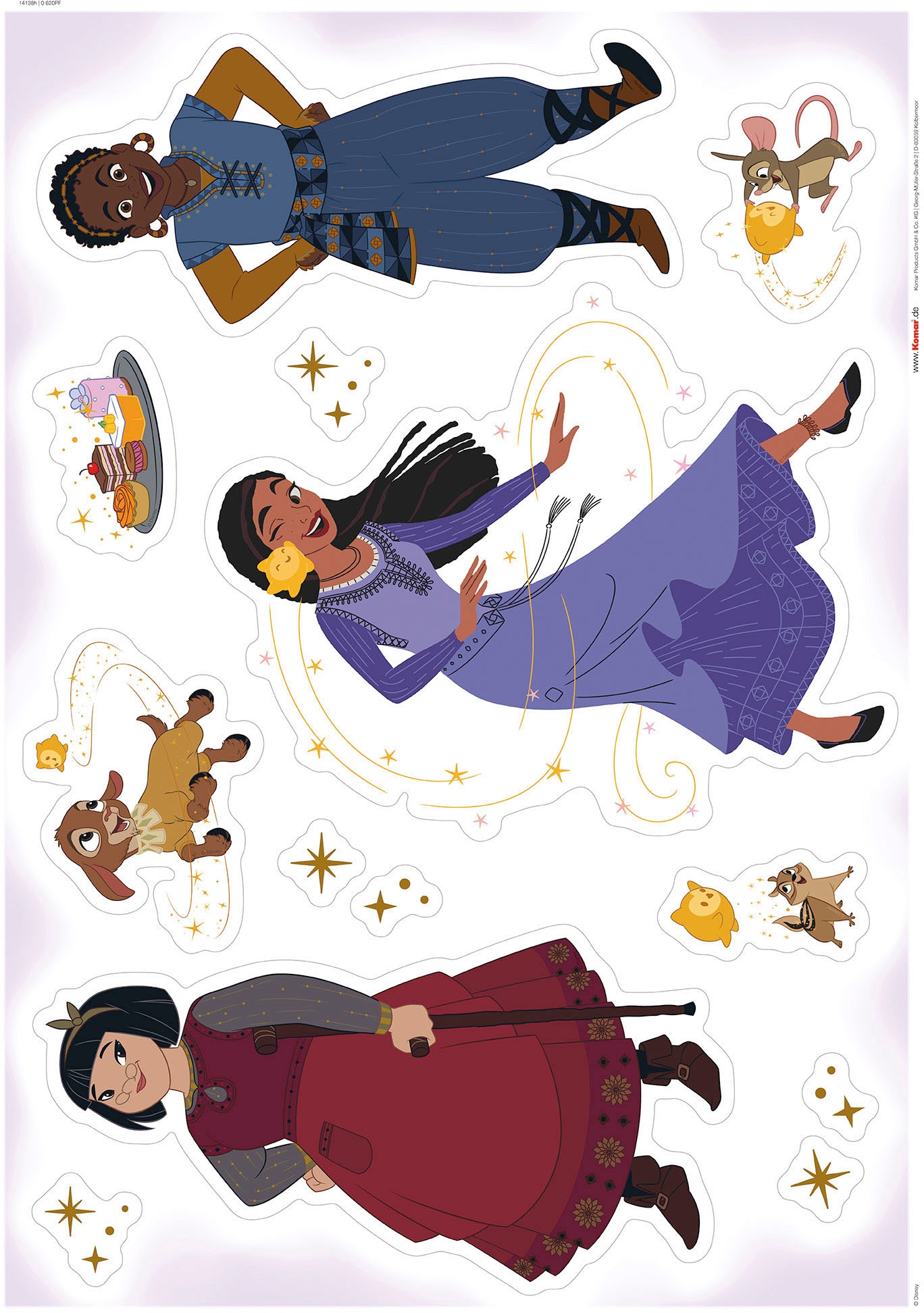 Komar Wandtattoo »Wish Dance - Grösse 50 x 70 cm« selbstklebend, Wandsticker, Kinderzimmer