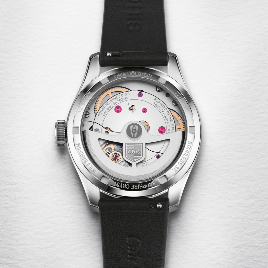 Oris Big Crown Pointer Date Calibre 403 Blau auf Lederband