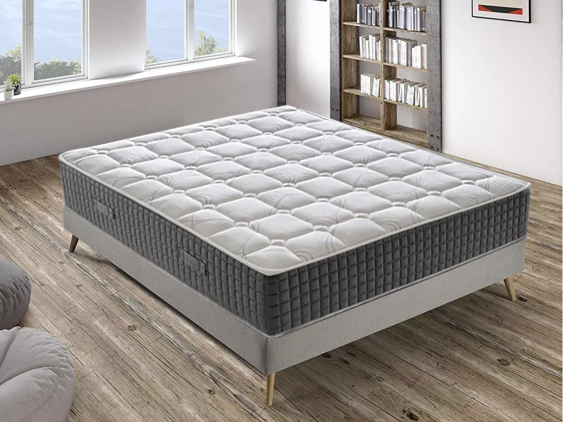 Matelas Mousse - Accueil Mémoire De Forme - Haut 30 Cm - 11 Zones Différenciées 120x200 cm