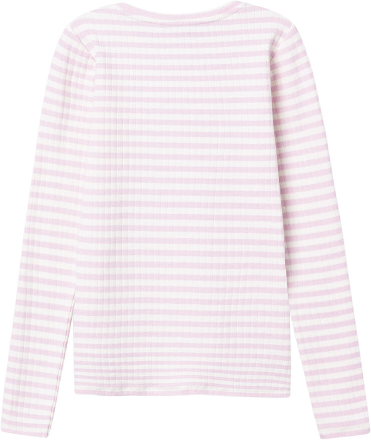 Name It NKFSURAJA XSL LS TOP NOOS Parfait pink/stripe