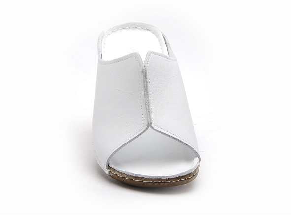 Andrea conti mules et sabots plats femme 0027423 blanc