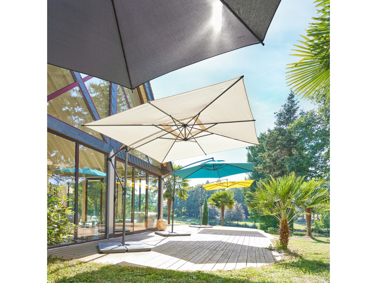 Hesperide HIXA parasol met voet - Beige