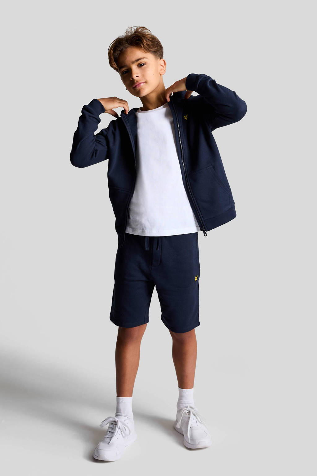 Lyle & Scott sweatvest donkerblauw