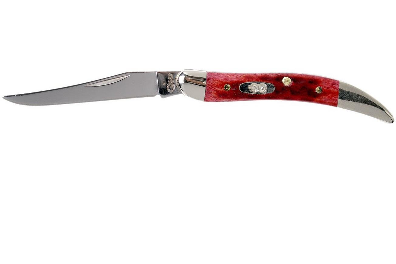 Case Small Texas Toothpick Pocket Worn Old Red Bone, 00792, 610096 SS zakmes