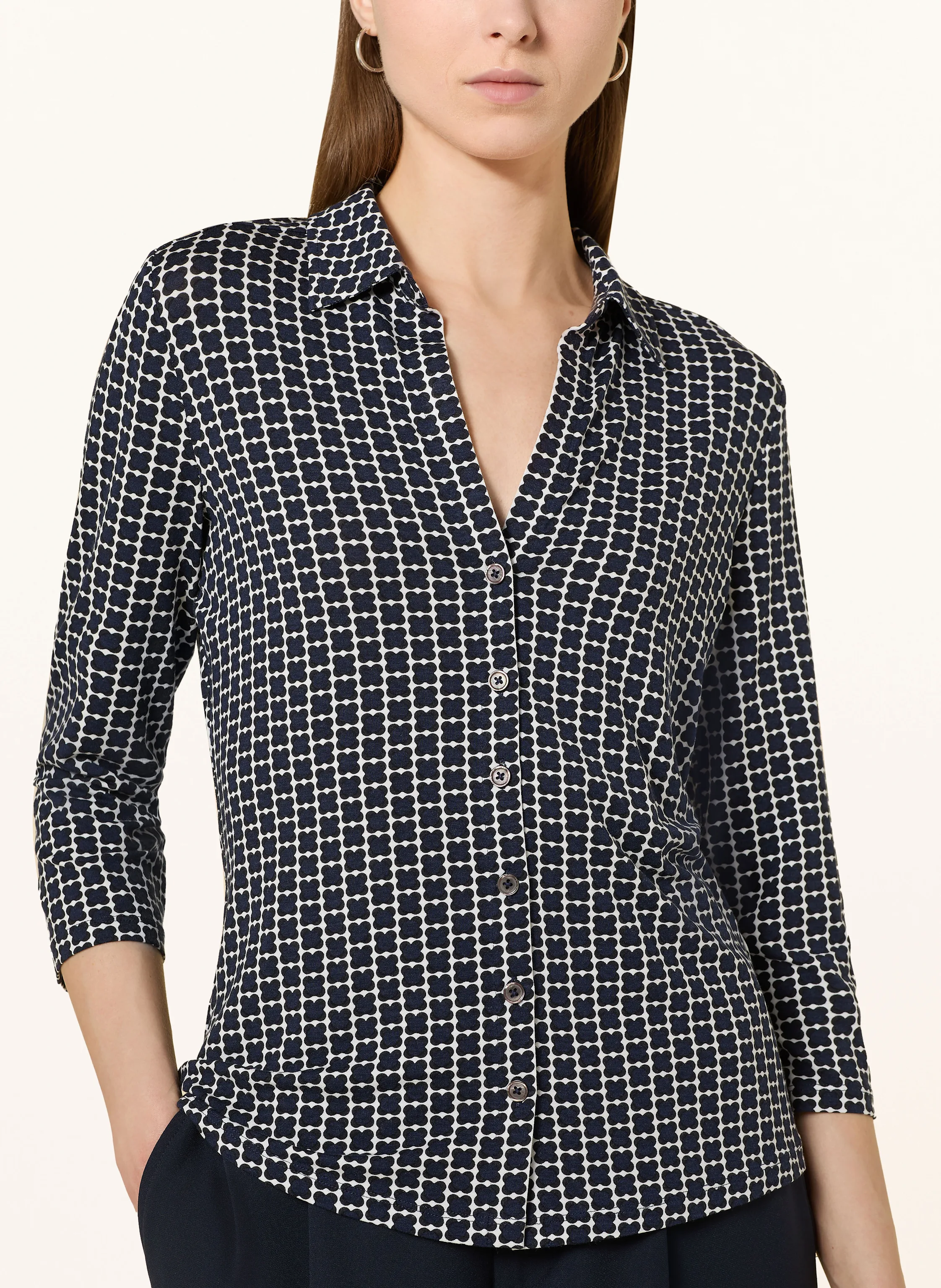 Marc O'Polo Hemdbluse mit 3/4-Arm aus Jersey