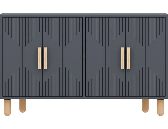 CONCEPT1 - Bahut Roger anthracite 120 x 29,6 x 73,6cm