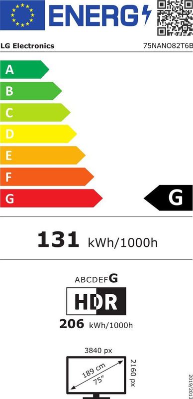 Lg - NanoCell 75nano82t6b - 75 Inch - 4K LED TV - EU-stekker