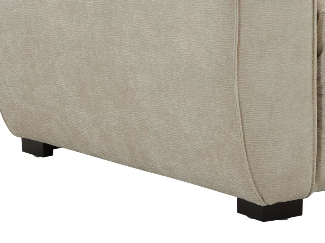 Canapé 3 places relax électrique en tissu beige LAGUNDI