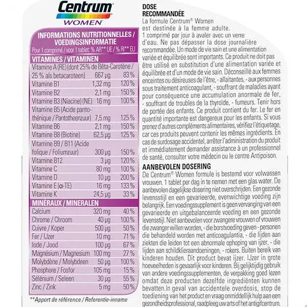 Centrum Mulheres 30 comprimidos
