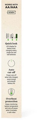 GP Batterier Recyko E821 8-Slot Charger, 4 AA + 4 AAA