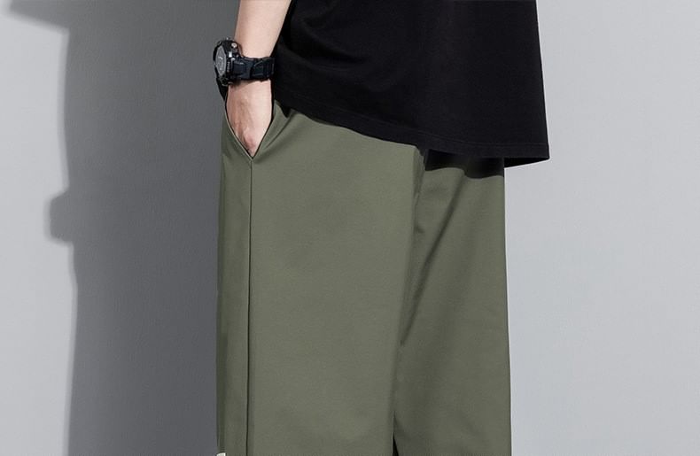 Lefitt - Mock Two-Piece Capri Cargo Pants