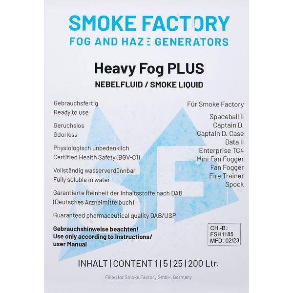 Smoke Factory Heavy Fog PLUS 5 Liter