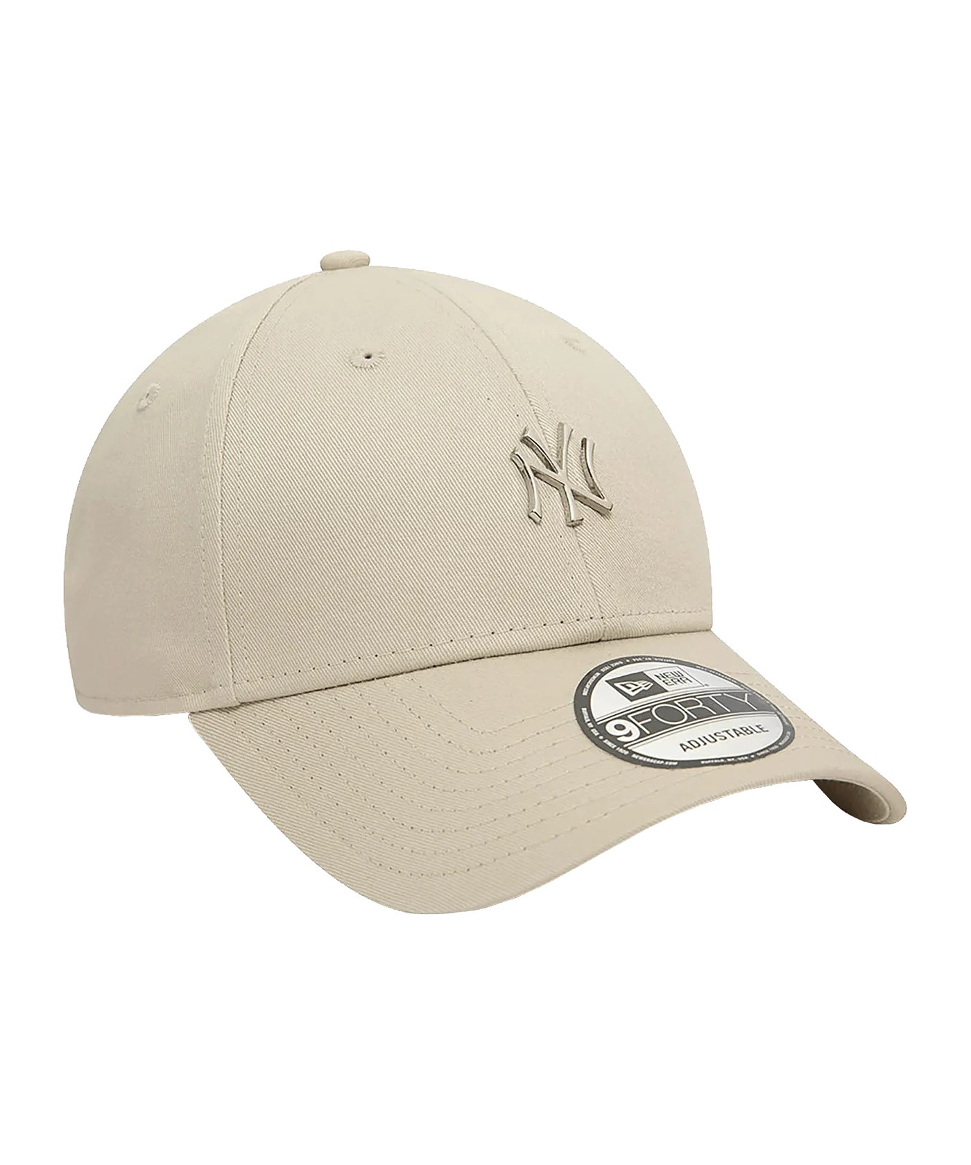 New Era MLB New York Yankees Metallic Pin 9Forty Cap Beige