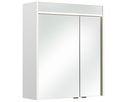 Pelipal Piolo spiegelkast 60 x 20 x 70 cm wit 2-deurs LED IP 33