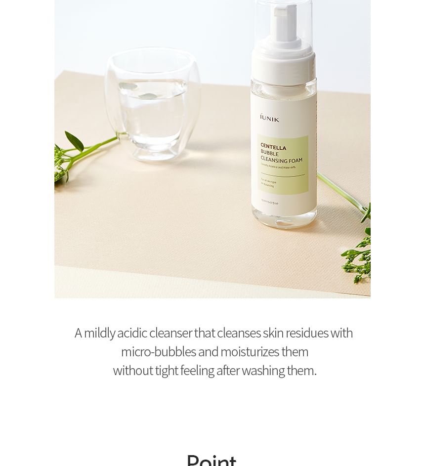 iUNIK - Centella Bubble Reinigingsschuim 150ml