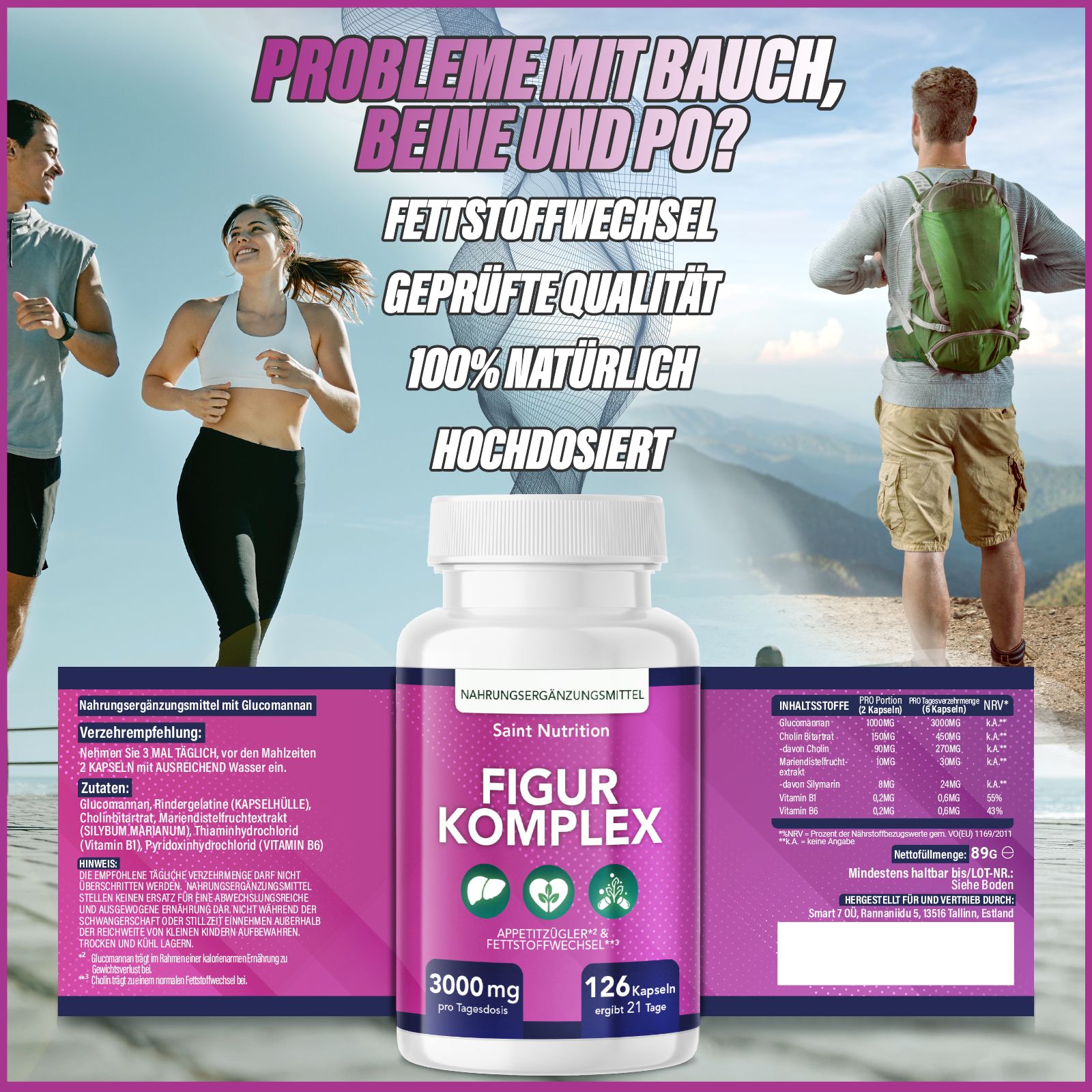 Saint Nutrition® | Figur Komplex | Kapseln zum Abnehmen