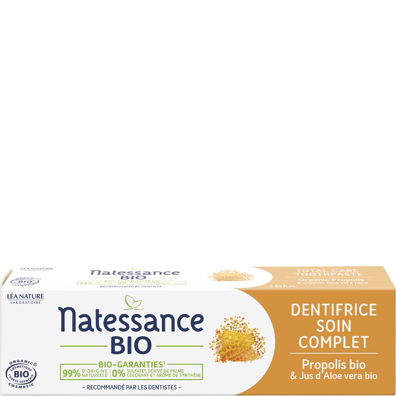 Dentifrice bio - Soin complet - Propolis & aloe vera  - 75 ml