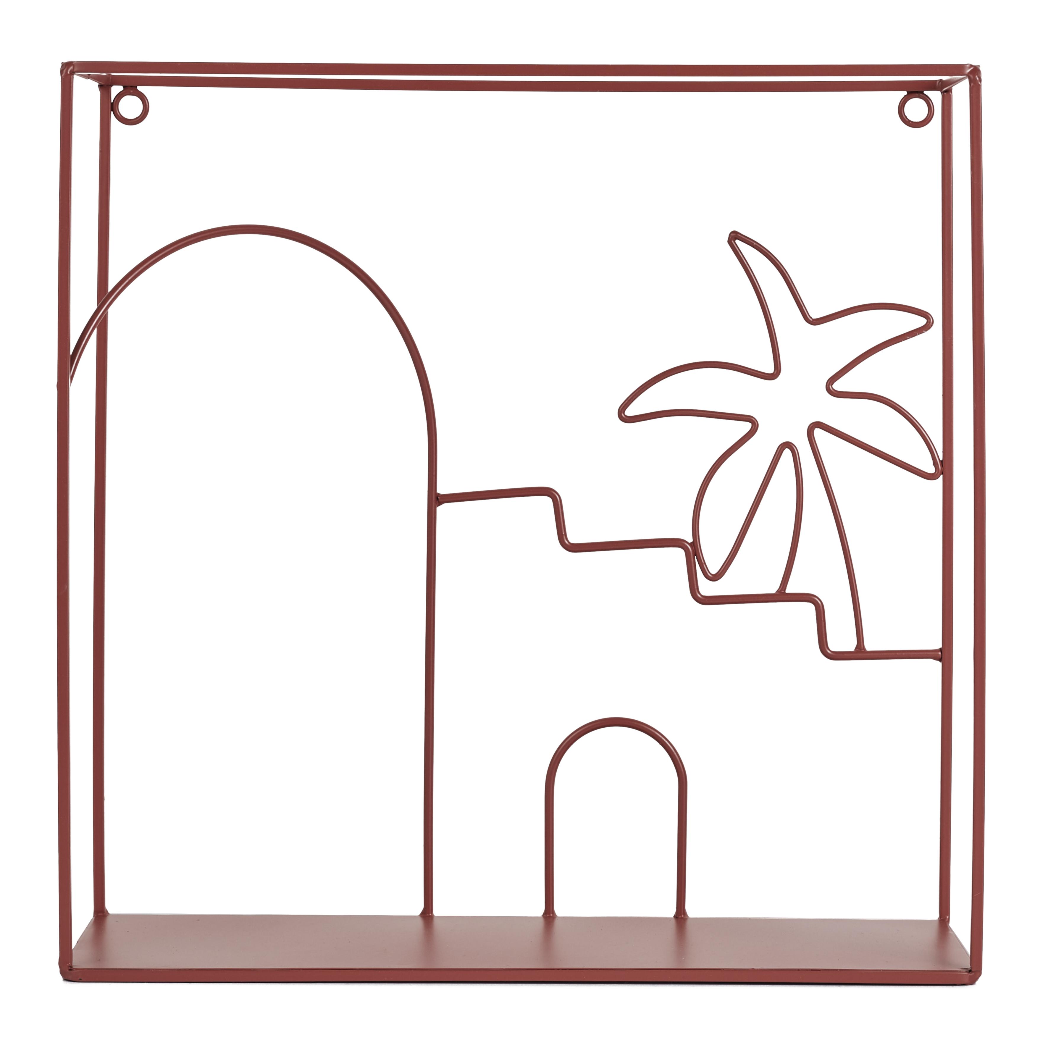 ETAGRE MURALE MEDINA TERRACOTTA 30X30CM