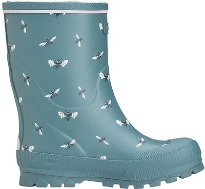 Viking Jolly Print Gummistøvler, Bluegreen/White